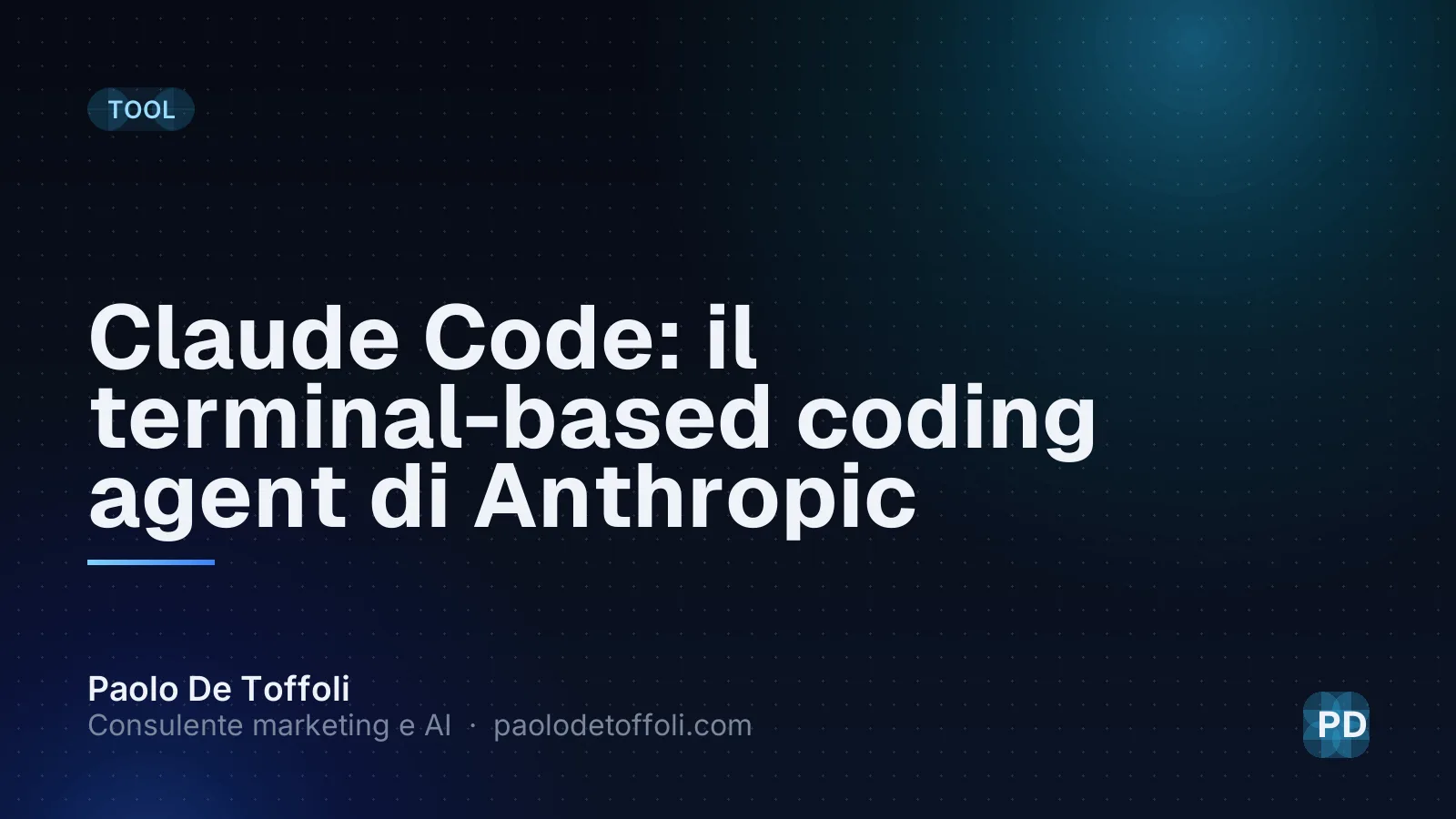 Claude Code: il terminal-based coding agent di Anthropic